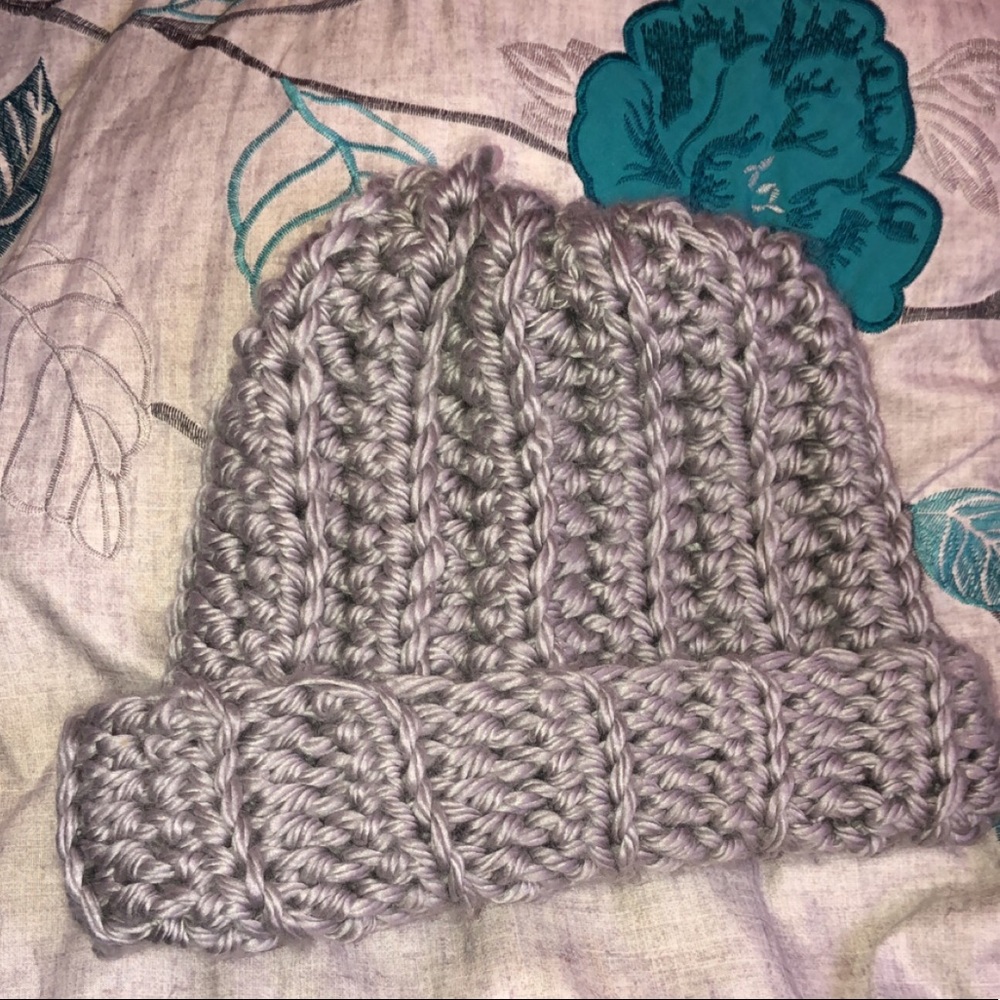 Hand crocheted winter hat